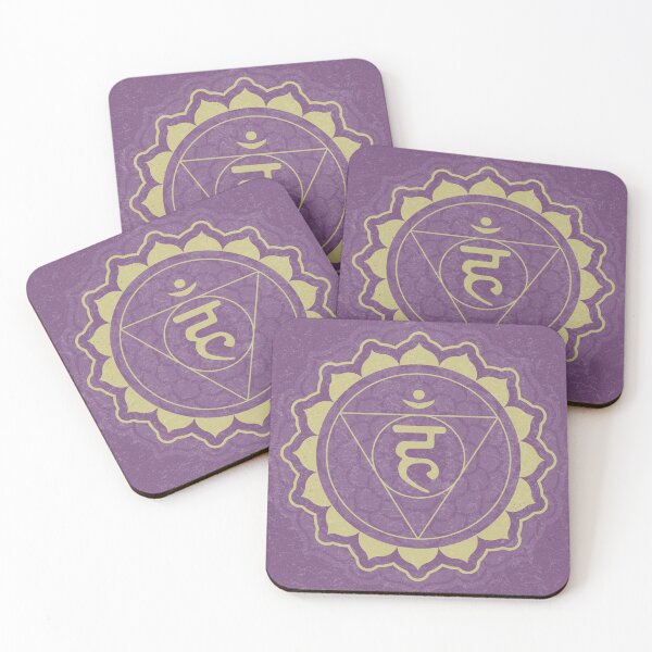 Item preview, Throat Chakra Mandala - Plum + Gold designed and sold by Irene Estelle.