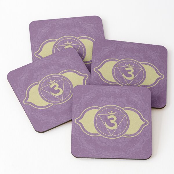 Item preview, Third Eye Chakra Mandala - Plum + Gold designed and sold by Irene Estelle.
