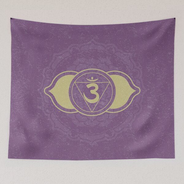 Item preview, Third Eye Chakra Mandala - Plum + Gold designed and sold by Irene Estelle.