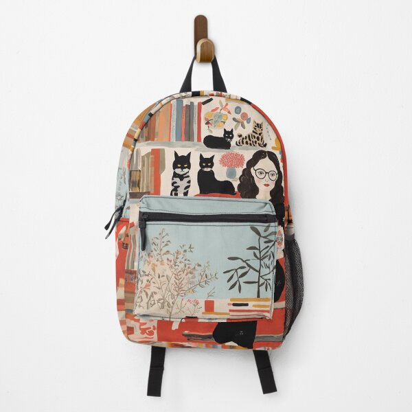 Item preview, Cozy Reading Nook with Cats designed and sold by Pujo Design.