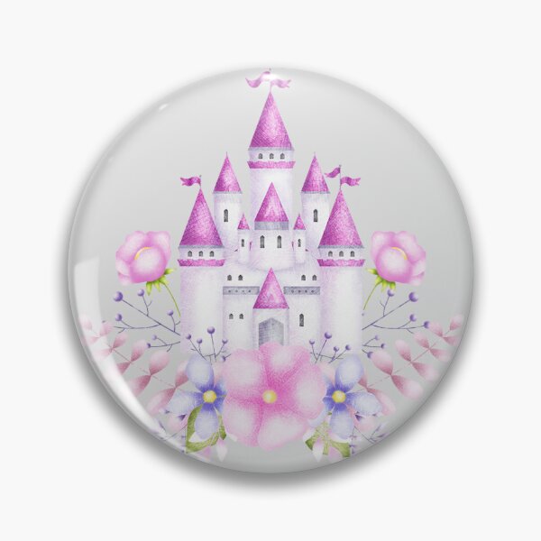 Item preview, Fairytale Pink Castle with Flowers designed and sold by PinaColadaArtS.