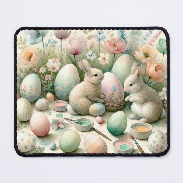 Item preview, Easter Themed (With Bunnies) Print designed and sold by PinUpPizzazz.