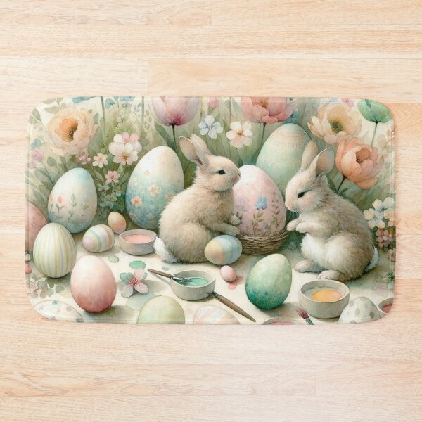 Item preview, Easter Themed (With Bunnies) Print designed and sold by PinUpPizzazz.
