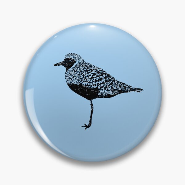 Item preview, Black Bellied Plover Black Design  designed and sold by designsasstultd.