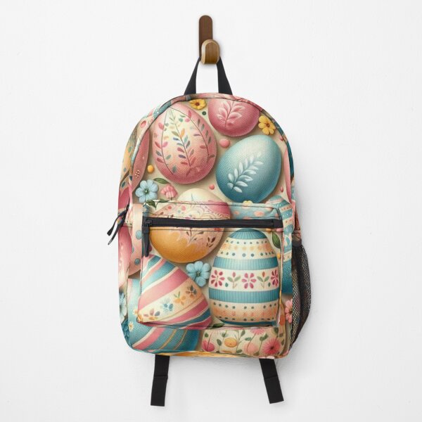 Item preview, Colored Easter Egg Pattern Print designed and sold by PinUpPizzazz.