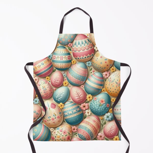 Item preview, Colored Easter Egg Pattern Print designed and sold by PinUpPizzazz.