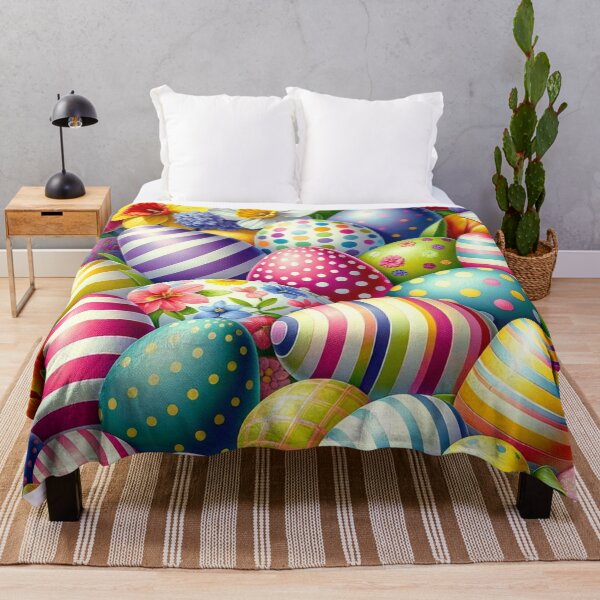 Item preview, Painted Easter Egg Print Pattern designed and sold by PinUpPizzazz.