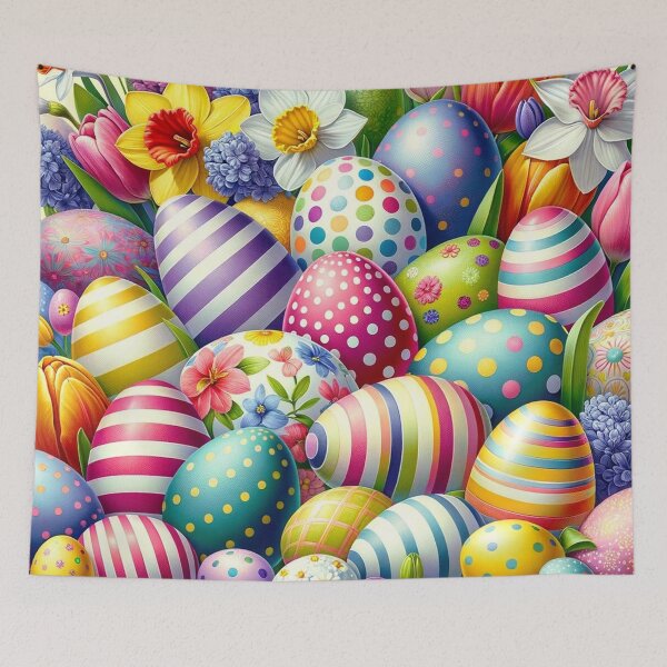 Item preview, Painted Easter Egg Print Pattern designed and sold by PinUpPizzazz.