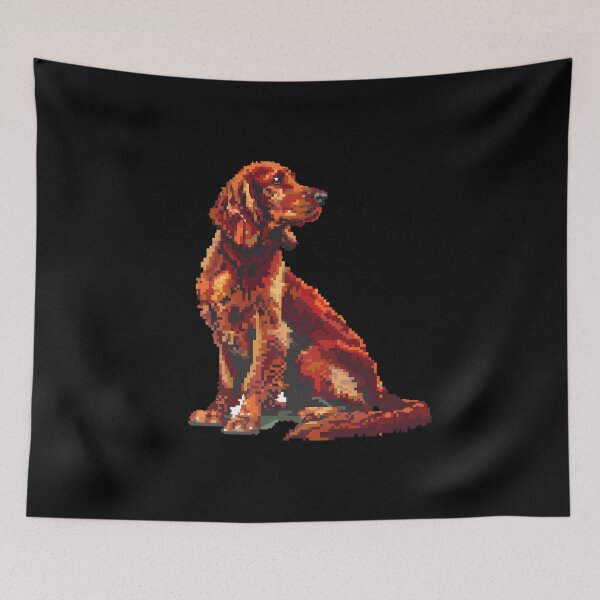 Item preview, Pixel Irish Setter designed and sold by CUTEDOGGIEZ.