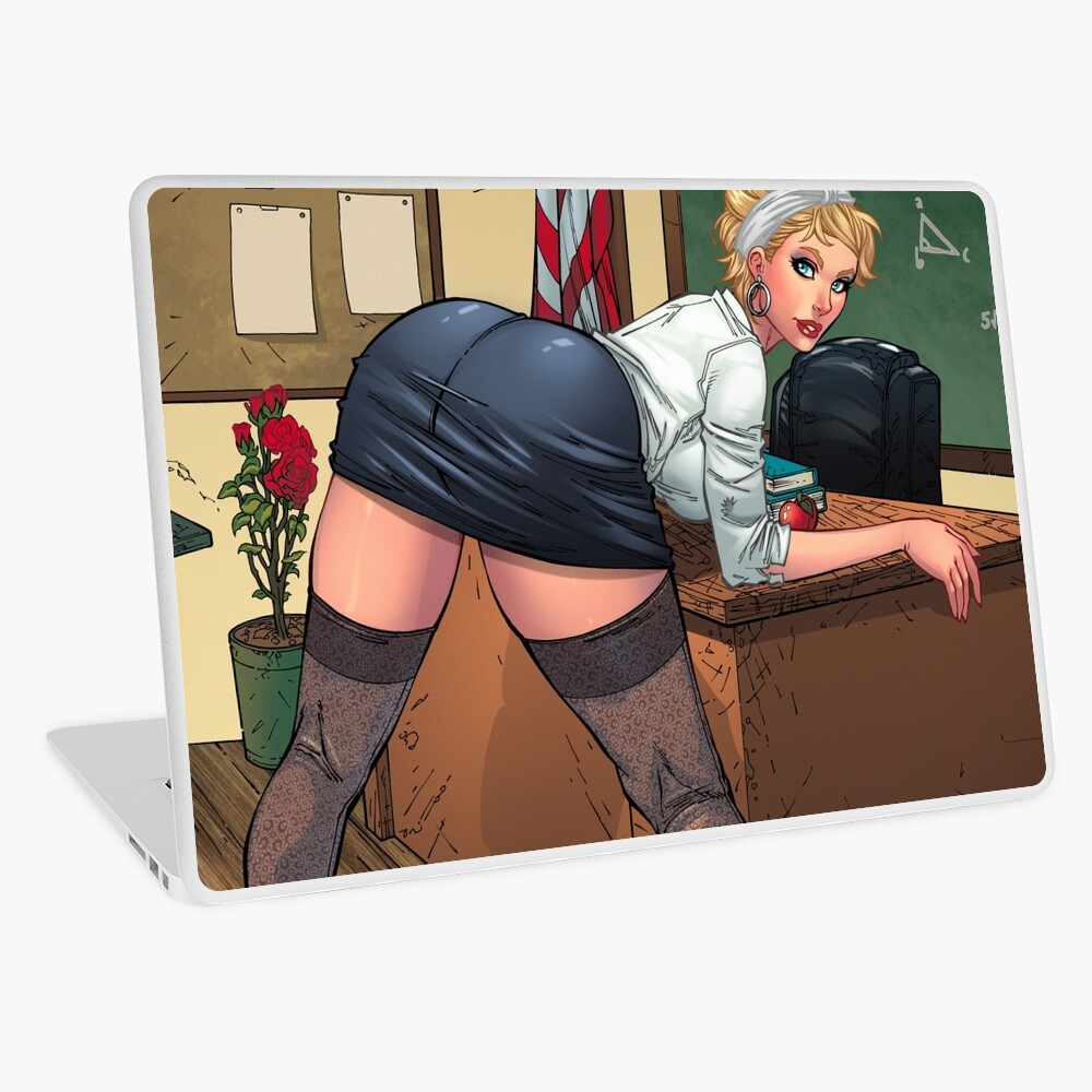 Sexy Blond Teacher Cheesecake Bending Over