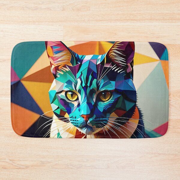 Artikelvorschau, Abstract Geometric Cat Art Pattern entworfen und verkauft von TheArtOfPat.