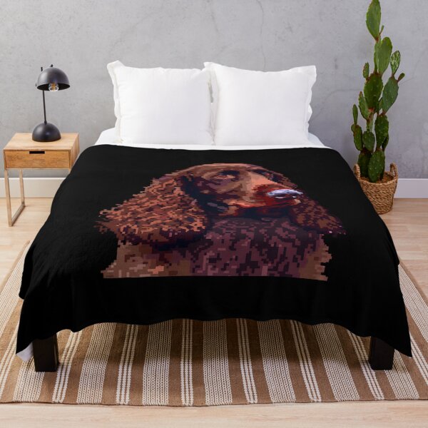 Item preview, Pixel Irish Water Spaniel designed and sold by CUTEDOGGIEZ.