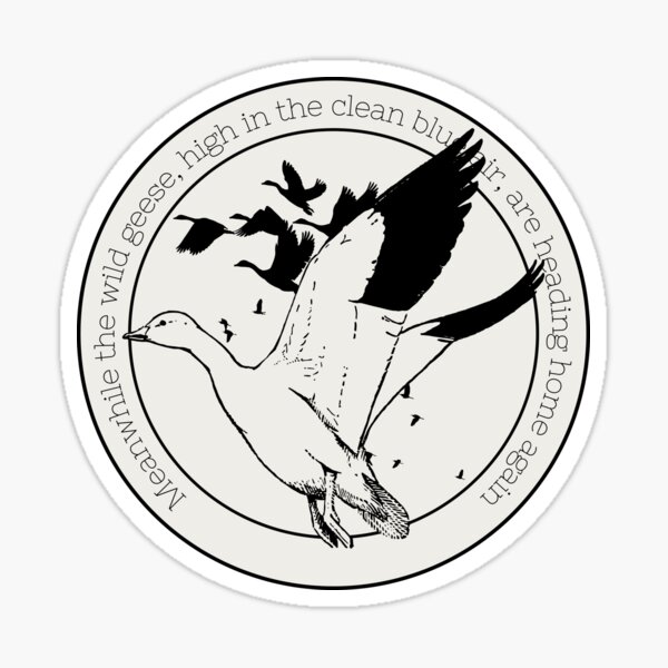 Aperçu de l'œuvre Oies sauvages / Mary Oliver créée et vendue par duckwater.