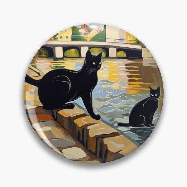 Item preview, Two Cute Black Cats at Zoo Pals River Bay  designed and sold by sportsimpact.