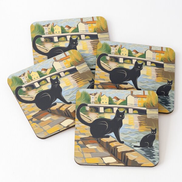 Item preview, Two Cute Black Cats at Zoo Pals River Bay  designed and sold by sportsimpact.