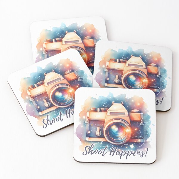Item preview, Shoot Happens photography watercolor designed and sold by Batshirt.