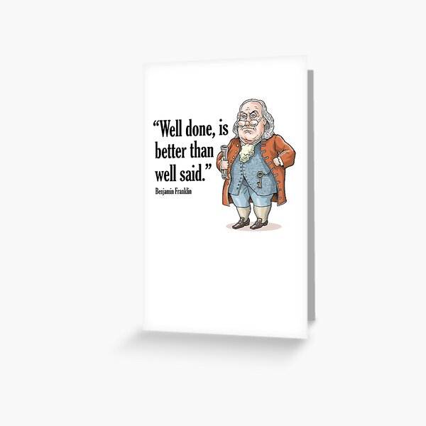 Benjamin Franklin Greeting Card
