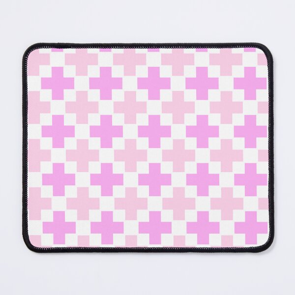 Item preview, Pink & Purple Plus Alternating Symbols White Prolific Pattern designed and sold by Alchemy-A-La-G.