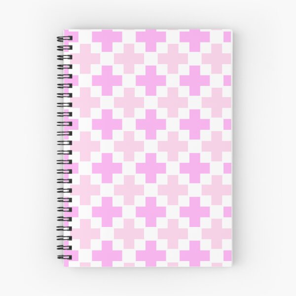 Item preview, Pink & Purple Plus Alternating Symbols White Prolific Pattern designed and sold by Alchemy-A-La-G.