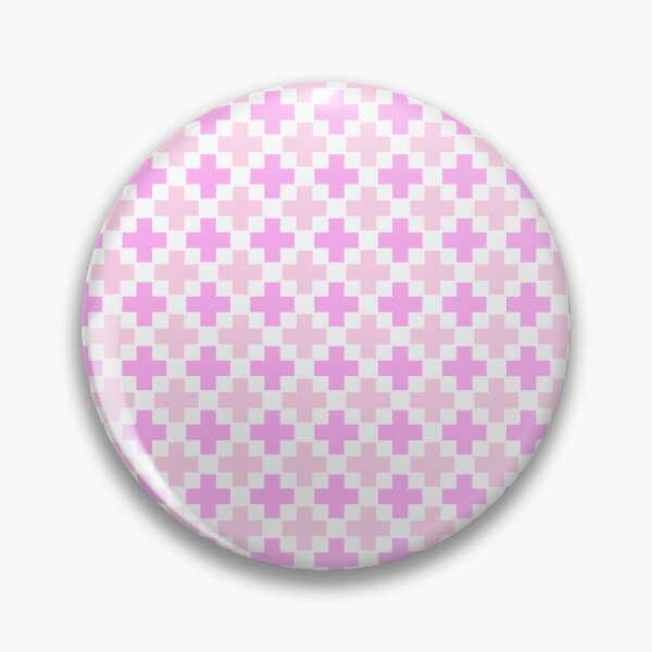 Item preview, Pink & Purple Plus Alternating Symbols White Prolific Pattern designed and sold by Alchemy-A-La-G.