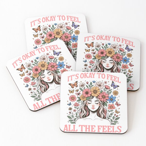 Item preview, It's Okay to Feel All The Feels Mental Health Self-Care  designed and sold by edesignprints.