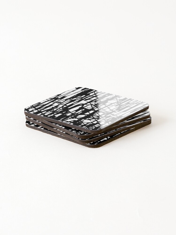 Thumbnail 4 of 5, Coasters (Set of 4), Distorted designed and sold by InfinityPattern.