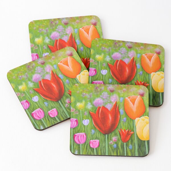 Item preview, Field of Tulips designed and sold by M.E.Mackenzie Art.