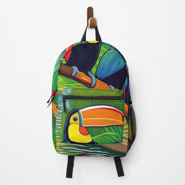 Item preview, Colorful Toucans Gathered on Tree at Zoo Pals Riverside designed and sold by sportsimpact.