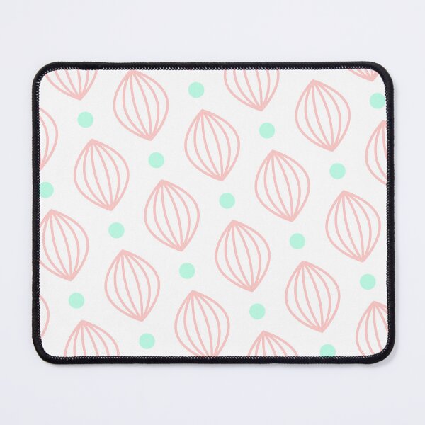Item preview, Pink Lantern Mint Green Dots White Prolific Pattern designed and sold by Alchemy-A-La-G.