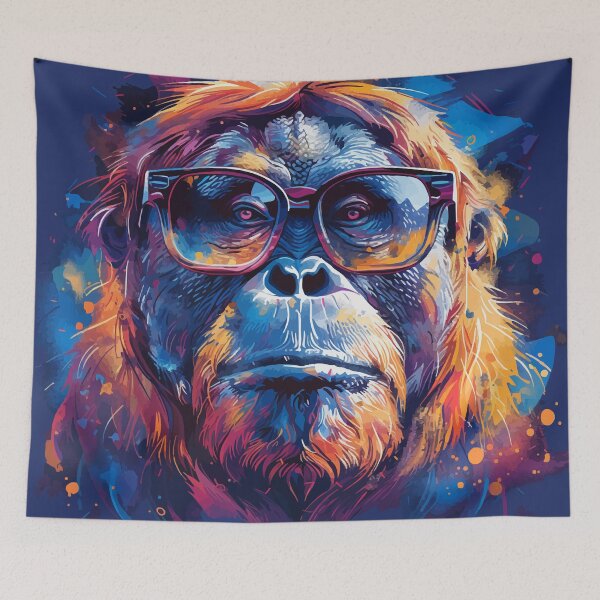 Item preview, Colorful/Colorful orangutang with sunglasses 01 designed and sold by Batch-C91.