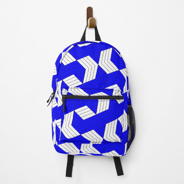Item preview, Aqua & Snow Interlocking Hexagons Black Outline Prolific Pattern designed and sold by Alchemy-A-La-G.