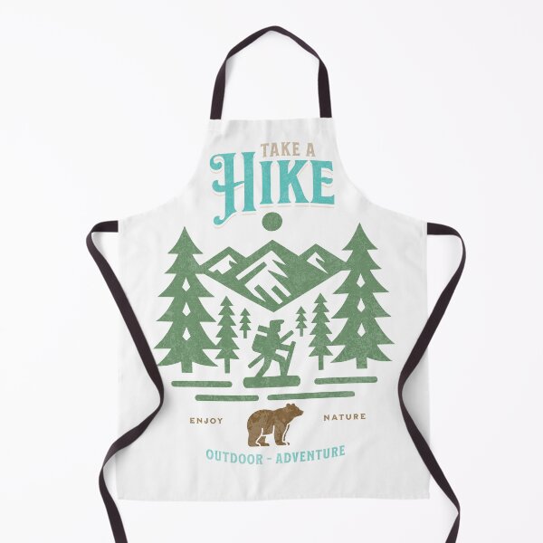 Item preview, Take a hike / Cool Retro Hiking Print designed and sold by Thehatinthecat.