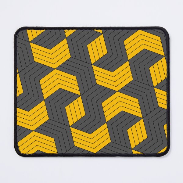 Item preview, Blackberry & Mango Interlocking Hexagons Black Outline Prolific Pattern designed and sold by Alchemy-A-La-G.