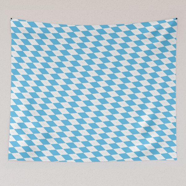Item preview, Blue & White Diamond Checkered Plaid Checkerboard Prolific Pattern designed and sold by Alchemy-A-La-G.