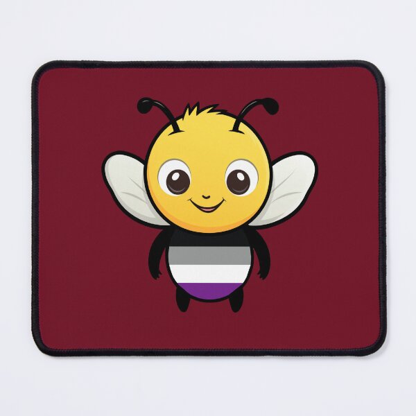 Item preview, Abeja linda de la bandera del orgullo asexual, diseño sutil de abeja asexual designed and sold by Travelslightly.