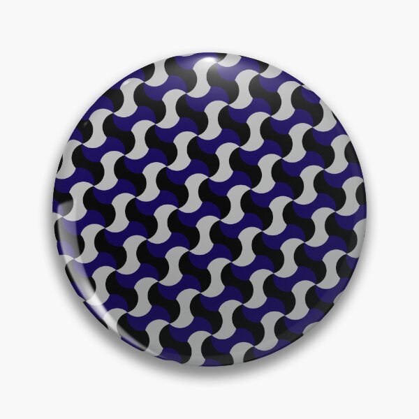 Item preview, Black & Blue Waves Karambit Shuriken Tricolor Prolific Pattern designed and sold by Alchemy-A-La-G.