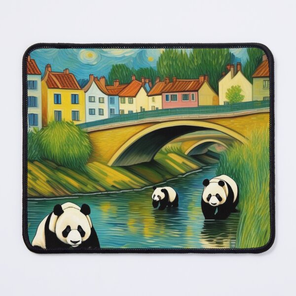 Item preview, Cute Panda Bear Family at the River Bend Zoo Pals designed and sold by sportsimpact.
