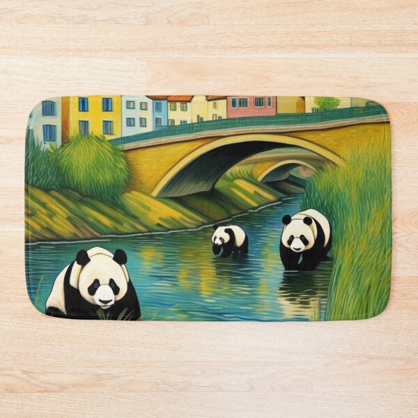 Item preview, Cute Panda Bear Family at the River Bend Zoo Pals designed and sold by sportsimpact.