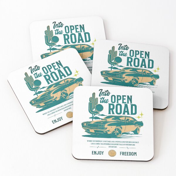 Item preview, Into the Open Road / Oldschool Car Print designed and sold by Thehatinthecat.