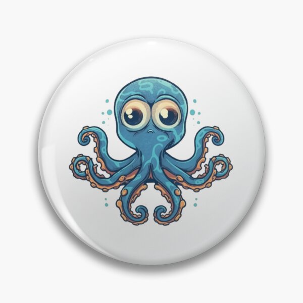 Item preview, blue octopus designed and sold by JonysCreativeDesigns.