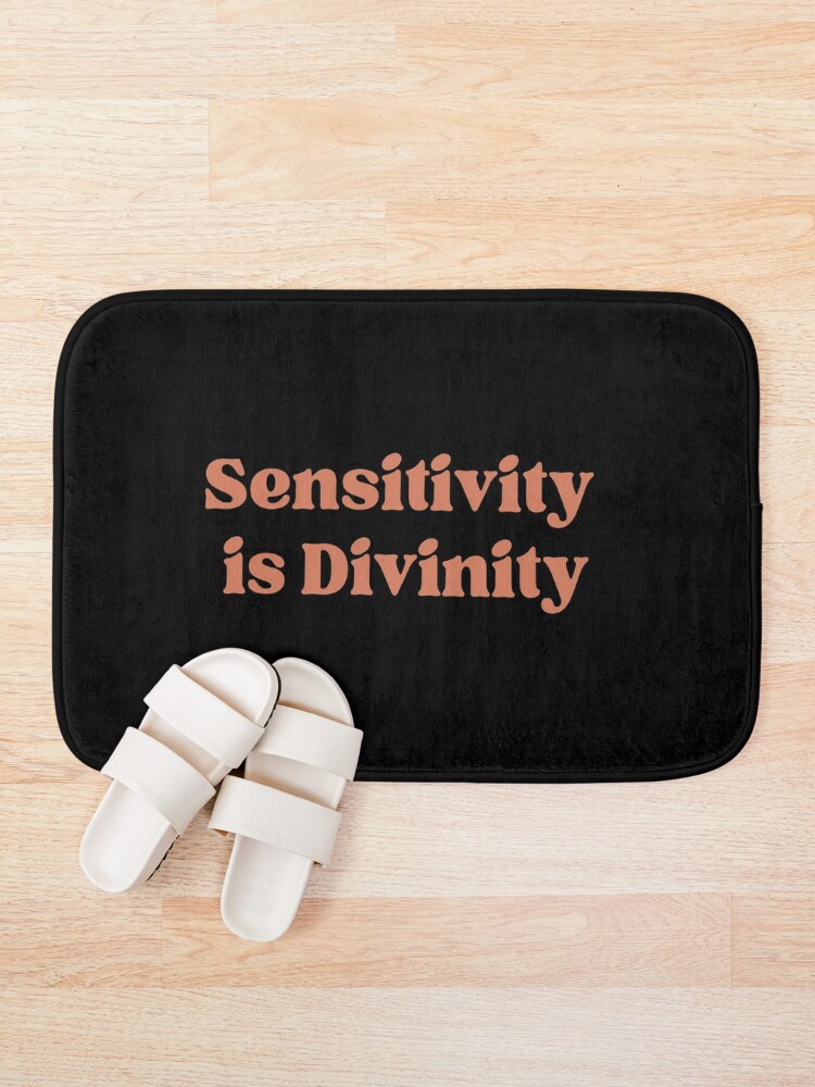Thumbnail 1 of 6, Bath Mat, Sensitivity Is Divinity designed and sold by ConsciousAwaken.