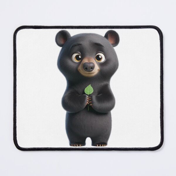 Item preview, Formosan Bear with green leaf designed and sold by CritterManiaUK.
