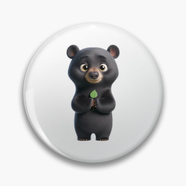 Item preview, Formosan Bear with green leaf designed and sold by CritterManiaUK.