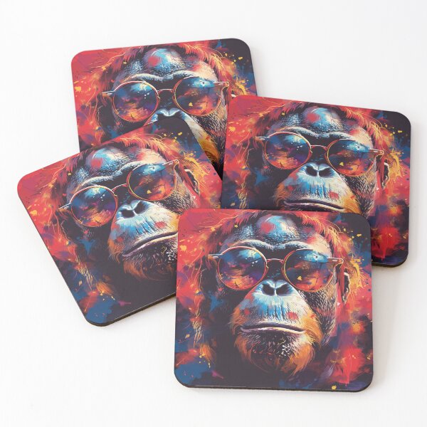 Item preview, Colorful/Colorful orangutang with sunglasses 02 designed and sold by Batch-C91.