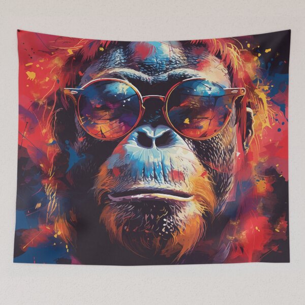 Item preview, Colorful/Colorful orangutang with sunglasses 02 designed and sold by Batch-C91.