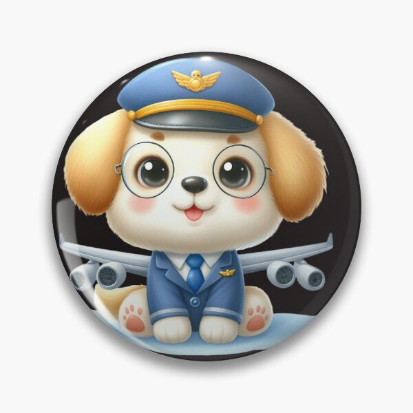 Item preview, Funny cartoon dog pilot! designed and sold by fribabywonder.
