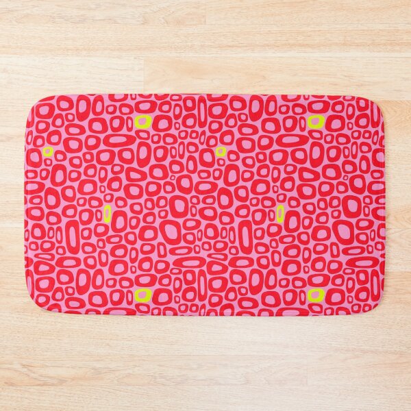 Item preview, funky squares in red and pink designed and sold by studiopetrichor.