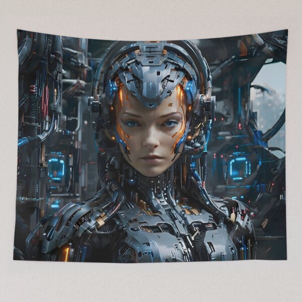 Item preview, Beutiful girl cyborg designed and sold by WalterGomes.
