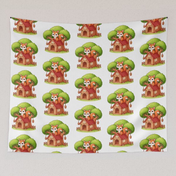 Item preview, Treehouse Squirrel designed and sold by LemuellTrends.