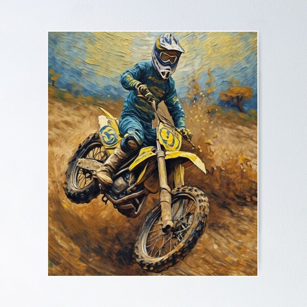 Item preview, "Motocross Action" designed and sold by Artisticanvas.